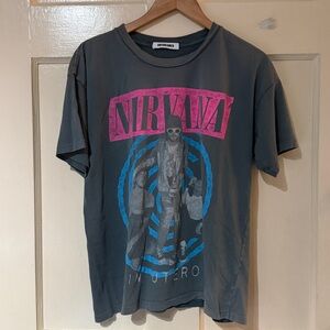Daydreamer Nirvana Pink and Blue Graphic Tee